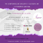 III Certamen de relato y cuento Literaria Kalean