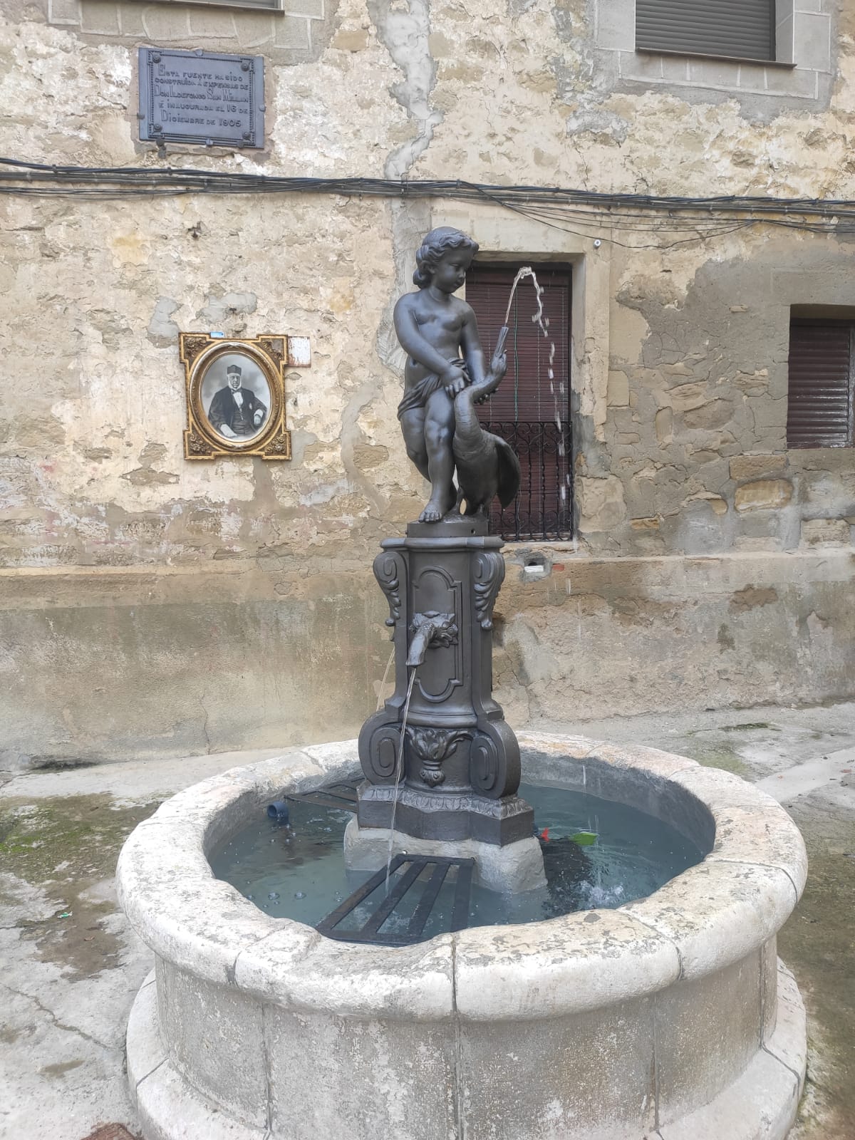 20241215 Rehabilitación de la Flora de Treviana con el cuadro de Ildefonso San Millan de fondo